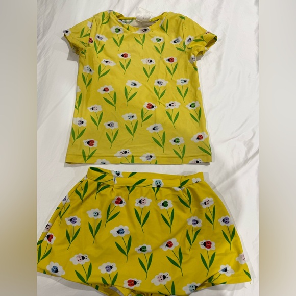 Hanna Andersson Other - Hanna Andersson Yellow Floral Skirt 2 piece swimsuit